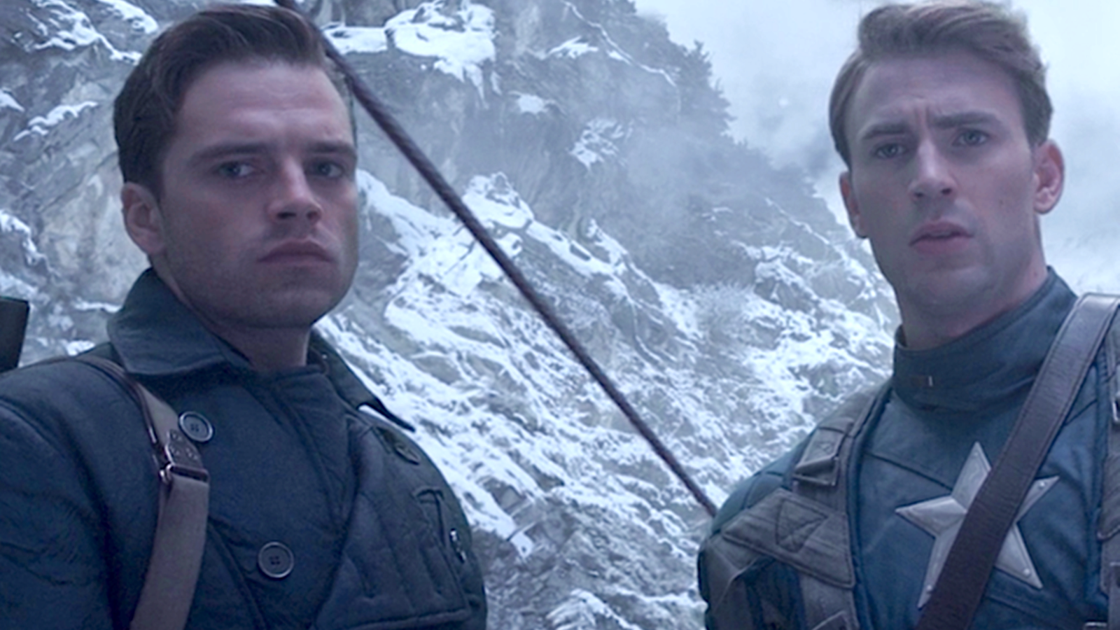 Sebastian Stan and Chris Evans play the Winter Soldier and Captain America Image credit Marvel