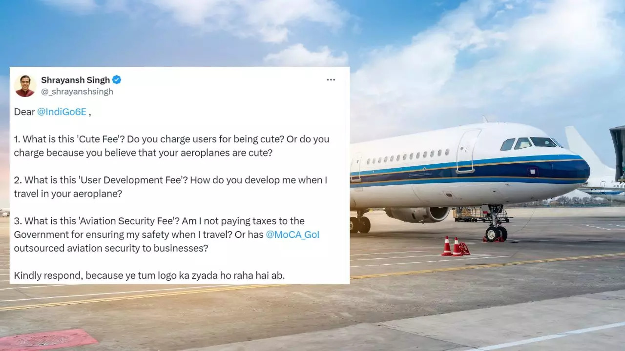 What is the 'cute fee' that fueled a debate between a passenger and this airline?