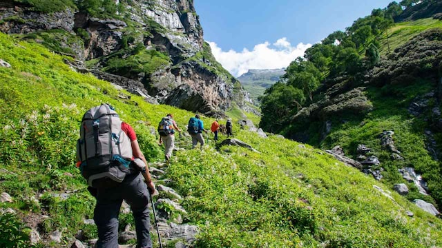 Hampta Pass Trekking, Himachal Pradesh | Located in the state of Himachal Pradesh, Hampta Pass Trekking is a must-do activity for adventure lovers. The trek offers a diverse landscape, including beautiful campsites and barren mountains, with a trekking distance of 26 km. (Image: Shutterstock)