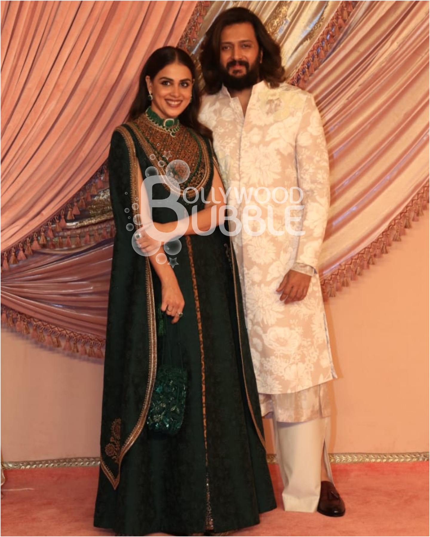 Riteish Deshmukh and Genelia Deshmukh at Anant Ambani and Radhika Merchant's Sangeet Ceremony