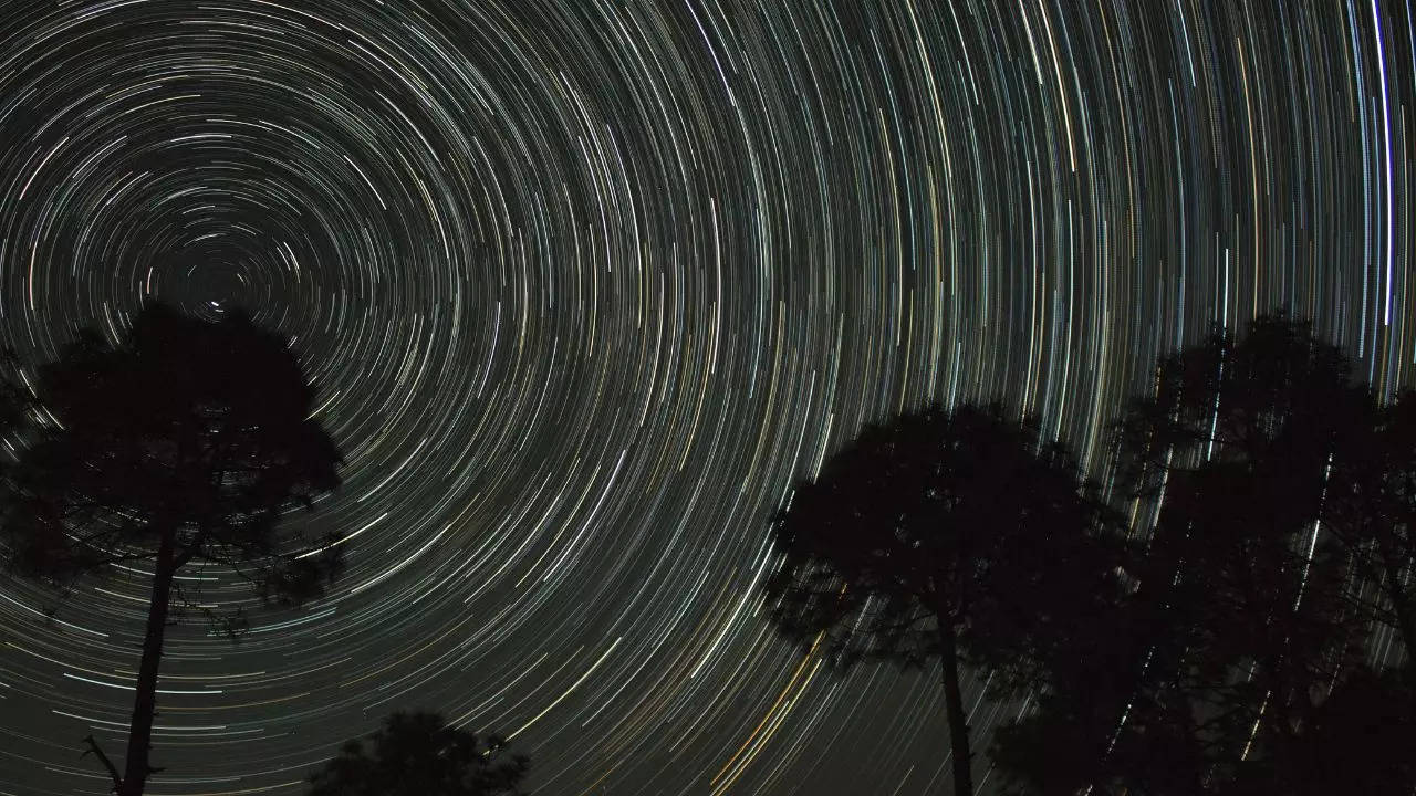 Star trail in Kausani